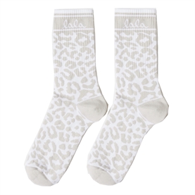 Lala Berlin Socks Sanira, Cotton Blend Cream Leo